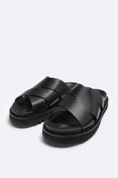 VIBRAM® レザーサンダル トラックソールのサムネイル