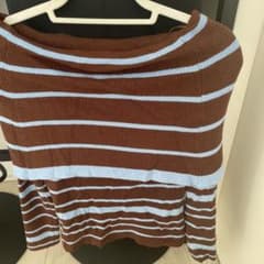 AZUL BY MOUSSY ボーダーニット 長袖のサムネイル