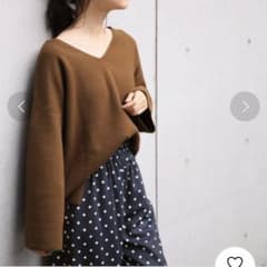 【LOWRYS FARM】ミラノリブVネックニットのサムネイル