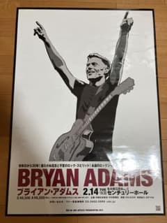 レア ブライアン・アダムス 2012年 コンサート B2 ポスター 名古屋