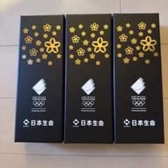 東京2020 オリンピック聖火リレー 日本生命 ミニチュアトーチ 3本