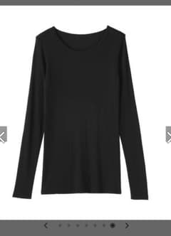 ムジラボ　シルクリブ　クルーネック長袖Tシャツ　Mのサムネイル