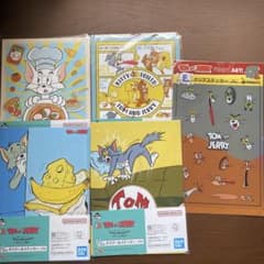 톰과 제리 이치 반 쿠지 포스터 & 스티커 4 종 세트 + 덤 스티커
