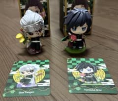 鬼滅の刃 POP MART フィギュア 宇髄天元 冨岡義勇 セット（カード付き）のサムネイル