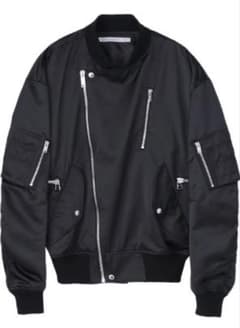 ジョンローレンスサリバン SATIN ZIP BOMBER JACKET 48 - メルカリ