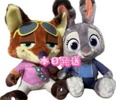 ニック・ワイルドとジュディ・ホップス ぬいぐるみセットのサムネイル