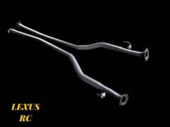 レクサスRC350　GSC10オリジナル中間ストレートマフラー！デュアル加工 スリーキャッツ製 GSC10 RC350 底上げ 中間パイプ ストレート マフラー