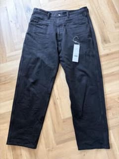 希少 25AW COMOLI コモリ ブラックデニムテーパードパンツ サイズ3
