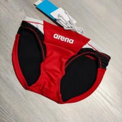 Mサイズ メンズ 競泳水着 アリーナ arena 競パン フルダルUV 赤黒白