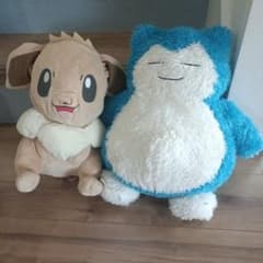 포켓몬 이브이 카비곤 인형 2 장 세트 마스코트 Pokémon