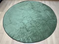 ぴぃーち様　ラグ　円形　直径2m  グリーンのサムネイル