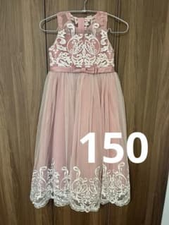 キッズ フォーマルドレス ピンク 発表会 結婚式 ピアノ 150のサムネイル