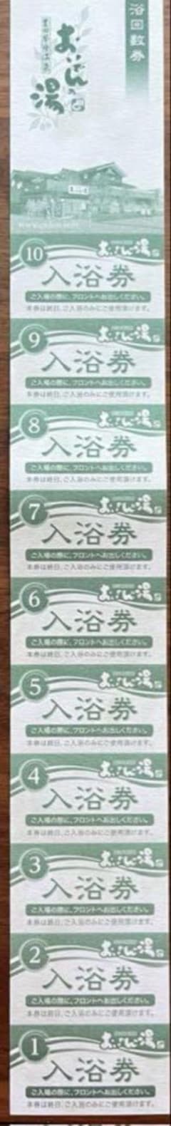 豊田挙母温泉 おいでんの湯 回数券10回分 - メルカリ