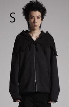 グランシー ニットレイヤードデザインジップフーディ S - メルカリ 完売品 GRANCY ニットデザインレイヤードジップフーディーS