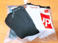 tk95様専用 supreme ロングソックス　2足セット　白黒のサムネイル