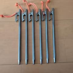 Soomloom ペグ チタン製 テント用 タープ用20cm 6本セットのサムネイル