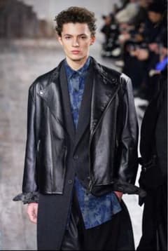yohjiyamamoto pour homme レザーセミダブルライダース - メルカリ