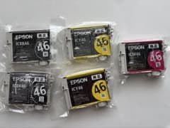 EPSON 純正 インクカートリッジ ICBK46 ICY46 ICM46 5個のサムネイル