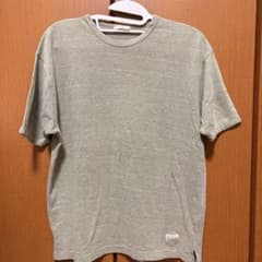 Calvin Klein メンズ Tシャツ L グレーグリーン CKロゴパッチ