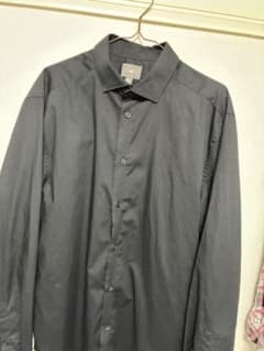 H&M 長袖シャツ ブラック メンズのサムネイル