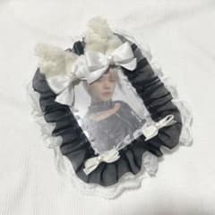 硬質ケース トレカケース デコ リボン レース レースデコ ハート 猫耳のサムネイル