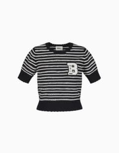 Bibiy. B. BORDER LOCK KNIT ネイビー 新品未使用品 - メルカリ
