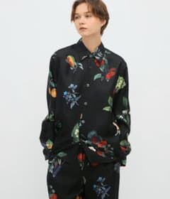 CABaN シルクツイル HARVEST レギュラーカラーシャツ ボタニカル CABaN シルクツイル HARVEST レギュラーカラーシャツ ボタニカル