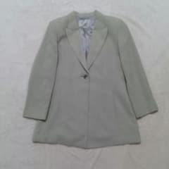 Vintage Tailored Jacket, Light Gray, Size 9AR, Retro, Elegant, Used Clothing