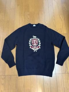 J.PRESS ニット セーター 紺 エンブレム 1902 美品のサムネイル