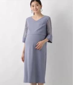 マタニティーワンピース　結婚式　授乳服　フォーマルのサムネイル