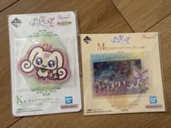 一番くじプリキュア K賞 キャラプリケチャーム　M賞　キラキラクリアステッカーのサムネイル