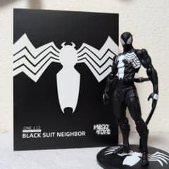 messtoys スパイダーマン シンビオート　 ブラックスーツ開封済み シンビオートが寄生したスパイダーマン ブラックスーツがアップデート