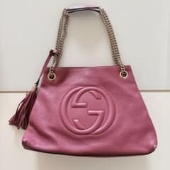 GUCCIソーホーチェーンショルダー限定ダスティピンク GUCCIソーホーチェーンショルダー限定ダスティピンク - メルカリ