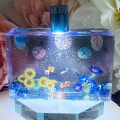 No704 LED付きオルゴナイト 夏の夜☆アメジスト＆クリスタル - メルカリ