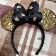 東京ディズニーリゾート カチューシャ 黒金のサムネイル