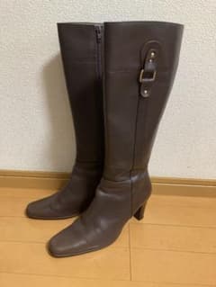 ダイアナ　レザーロングブーツ ブラウンのサムネイル