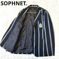 美品 SOPHNET. テーラードジャケット L ストライプ ワッペン - メルカリ