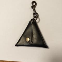 トライアングル レザーコインケース ブラックのサムネイル