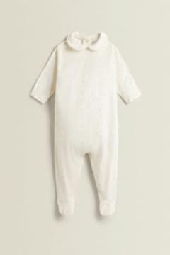 ZARA HOME Kids Long-Sleeved Round-Neck Romper (Sizes 3-6m)
