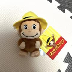 おさるのジョージ ぽってりマスコット 黄色い帽子