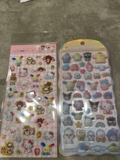 サンリオコットンパフィーラメ入り樹脂もりシールのサムネイル