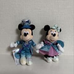 ぬいぐるみバッジ ミッキー ミニー ディズニーシー スパークリング