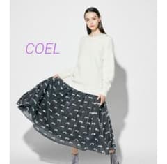 COEL スカート ジャガードフリンジパターンスカートのサムネイル