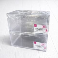 DAISO ダイソー 重なる透明収納ケース すのチルソフビ - メルカリ