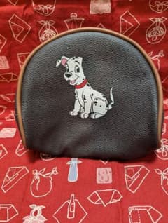 【新品未使用】ディズニー 101匹わんちゃん 半円型ポーチ 濃茶のサムネイル