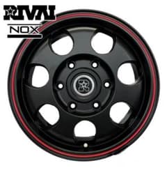 新品RIVAI NOX１５インチ★マットブラック４本6Hハイエース200カスタム 新品RIVAI NOX15インチ☆マットブラック4本6Hハイエース200カスタム