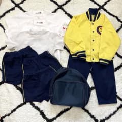 第2さくら体育幼稚園体操服＆かばん 計9点セット ゼッケン2枚付き 