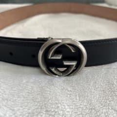 おまつ様専用　GUCCI ブラックベルトのサムネイル