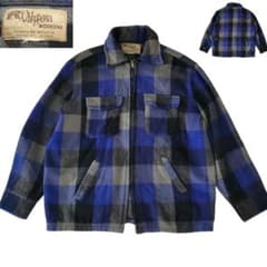 60S CHIPPEWA WOOLENS ブロックチェック スポーツジャケット - メルカリ