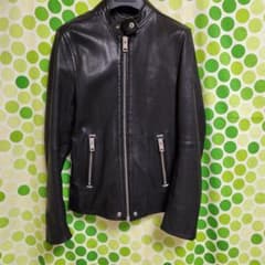 ディーゼル シングル ライダース タイムレス xs ラムレザー L-roshi 